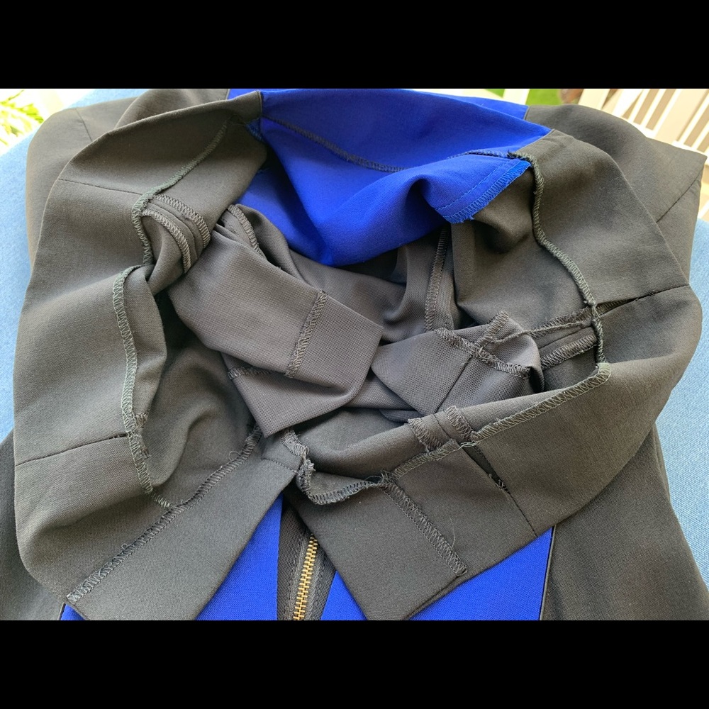 Rachel Roy Blue/Black Colorblock Dress - Picture 9 of 12